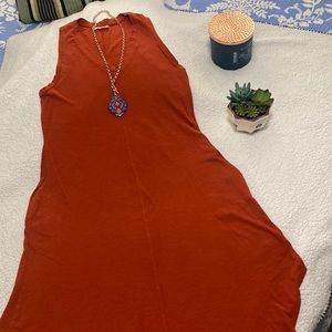 Jolie - Dark Orange, 💯 % Cotton, good condition, dress for summer.